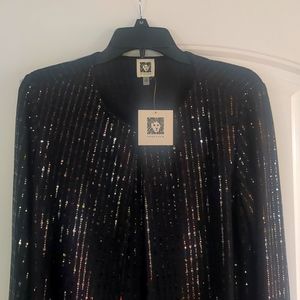 One piece 2 in 1 tank under cardigan